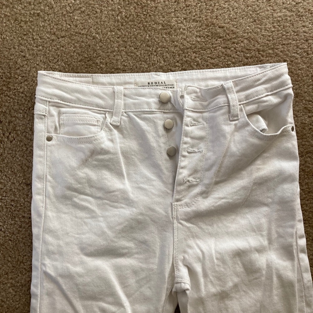 White Crop Jeans